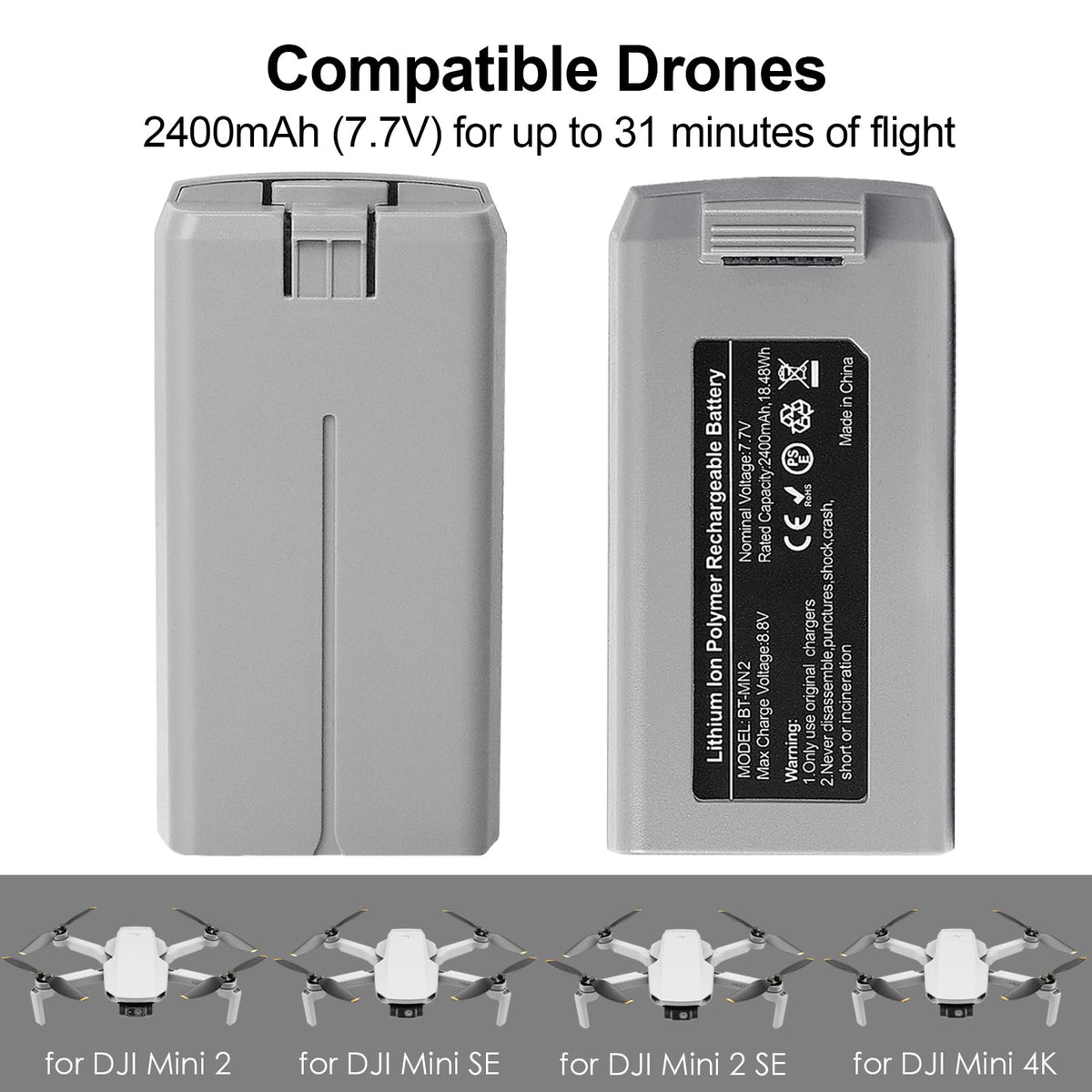 Satonaka two pack battery set serves as back up power for confident flights.