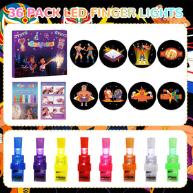 Sauyoza finger lights worn on fingers during games