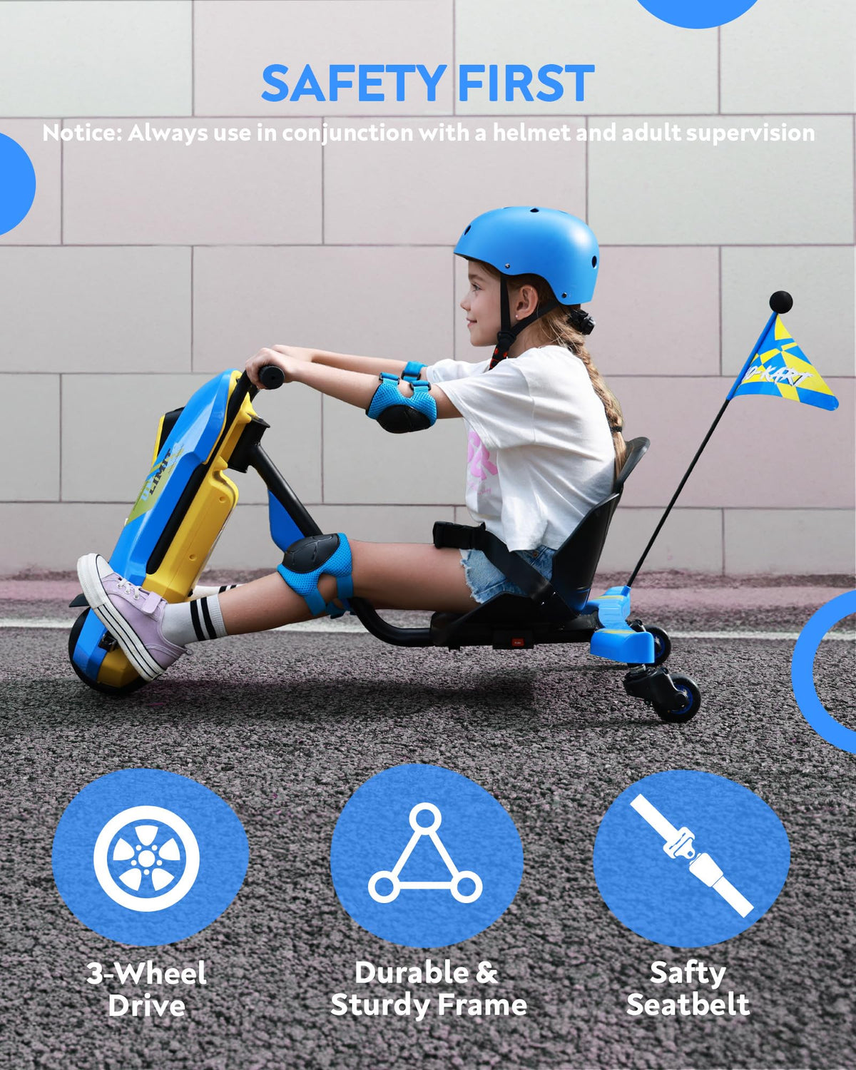 SaveJoy go kart seat adjustment feature for growing riders.