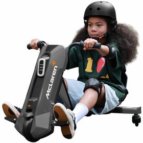 SaveJoy McLaren kid go-kart with 360-degree spin for safe outdoor fun
