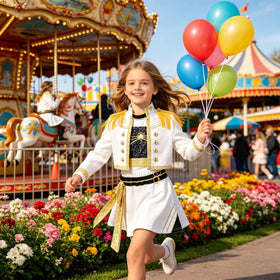 SAVITO Pop Idol Costume ideal for school plays and festive gatherings