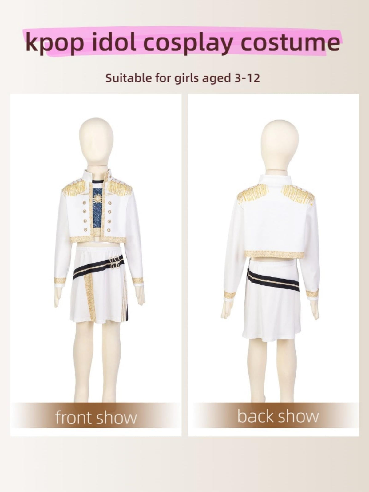 SAVITO Pop Idol Costume vest adding layered flair for imaginative play