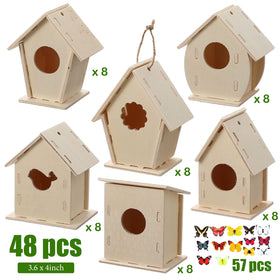 Sawysine 57 butterfly stickers for colorful decorations