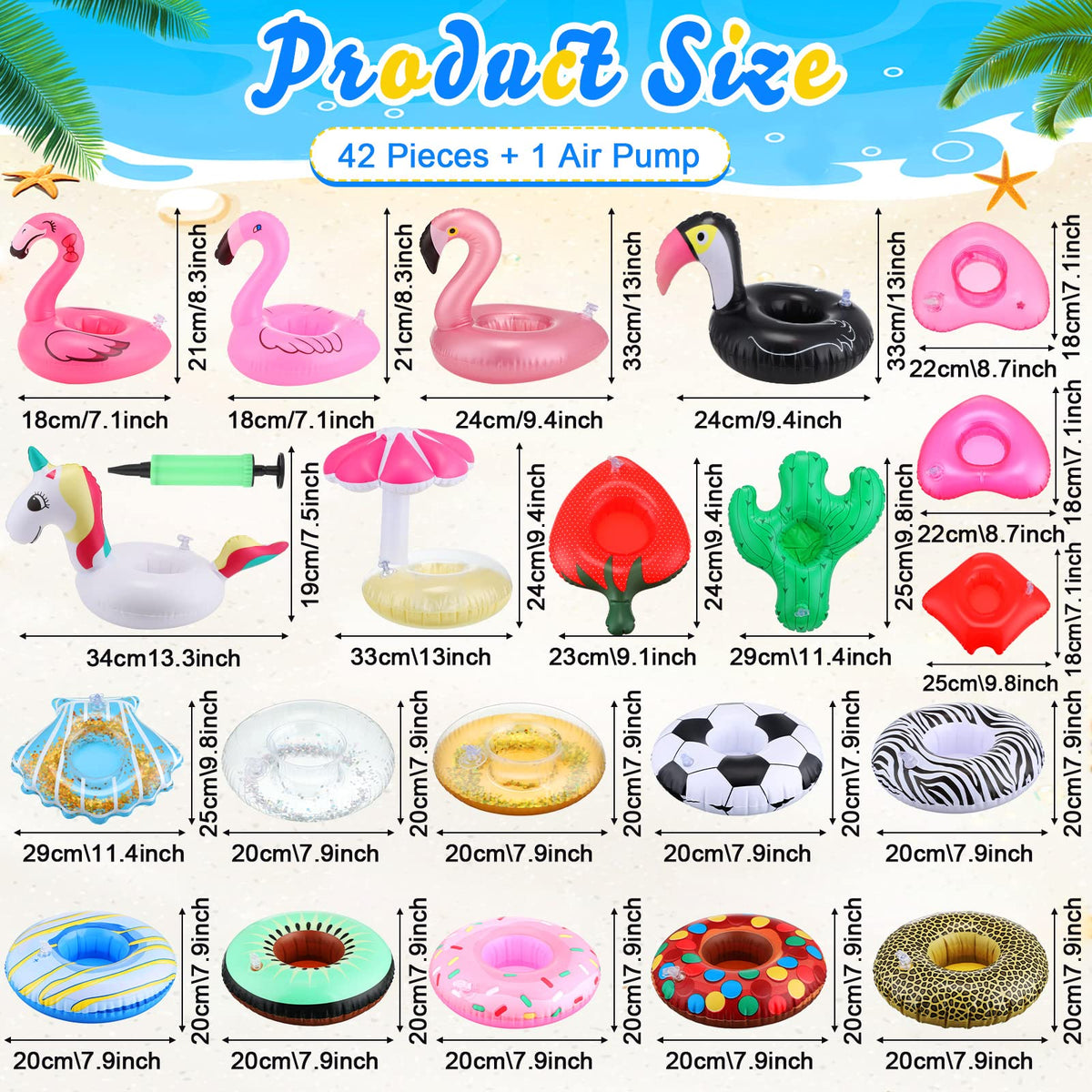 Sawysine donut pool float cup holder adds color and keeps drinks afloat.