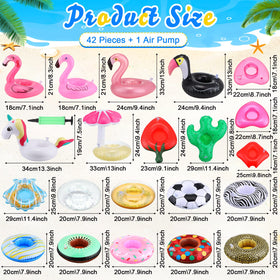 Sawysine donut pool float cup holder adds color and keeps drinks afloat.