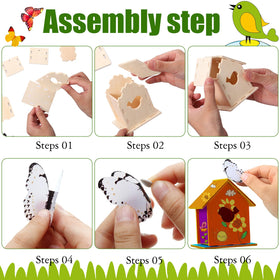Sawysine wooden houses are easy to assemble for crafts