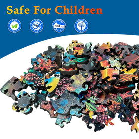 SAWZOO animal-shaped pieces hide surprises like starfish and octopus.