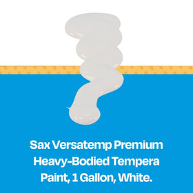 Sax 16211 Versatemp brush stroke on palette suggests smooth application