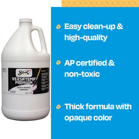 Sax 16211 Versatemp gallon packaging communicates bulk value