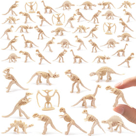 SAYAYA 100-piece dinosaur skeleton collection for learning and imaginative play.