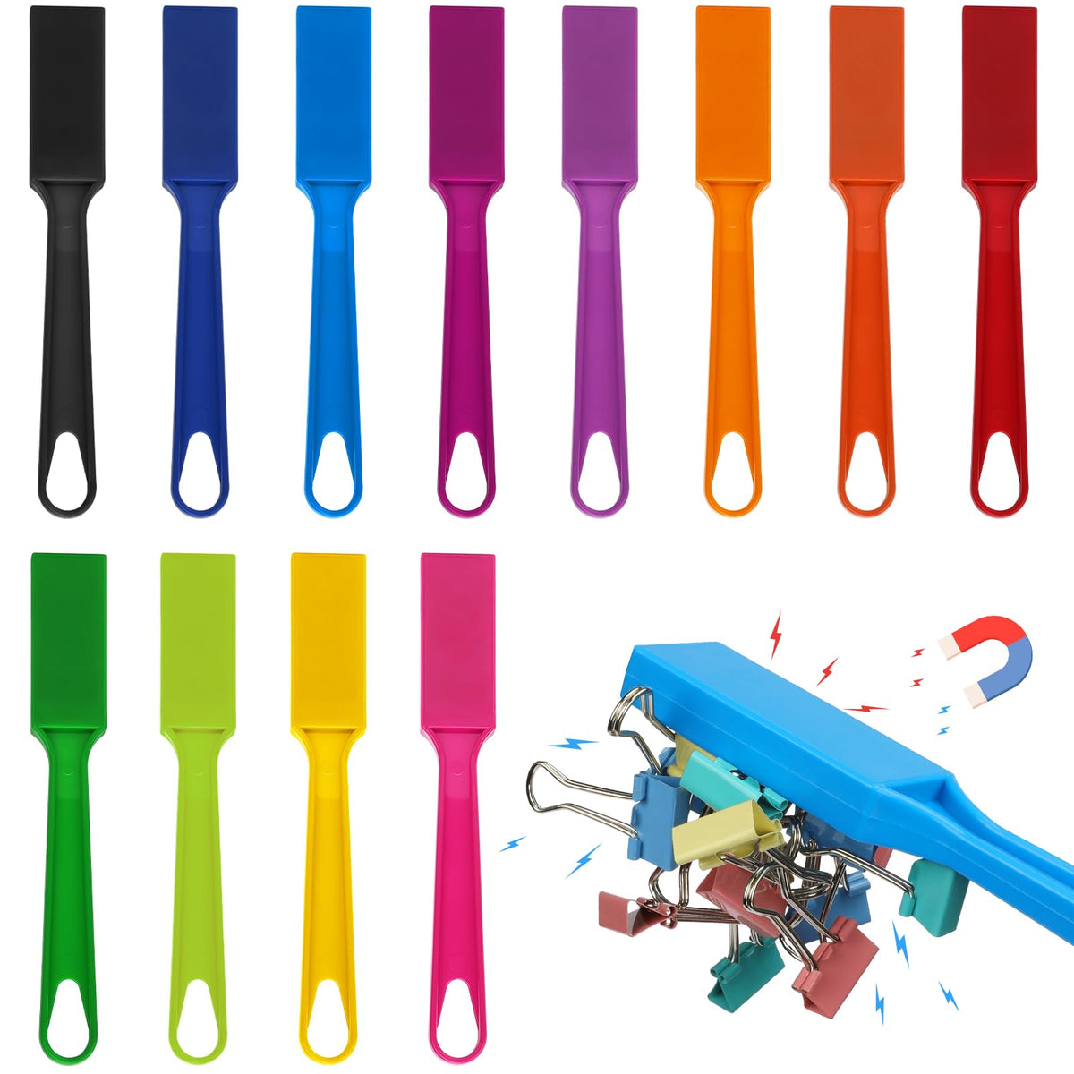 Sayaya bingo wands in 12 colors for colorful classroom activities.