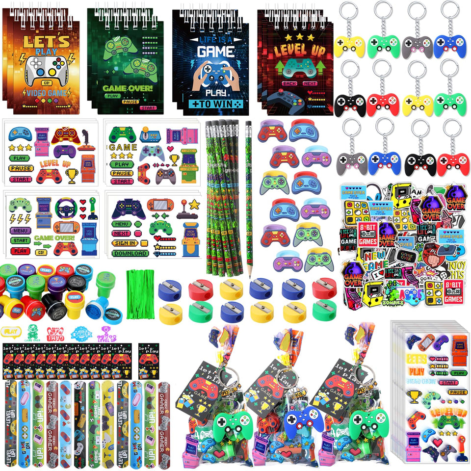 Sayglossy game-themed notepads for party favors and notes.
