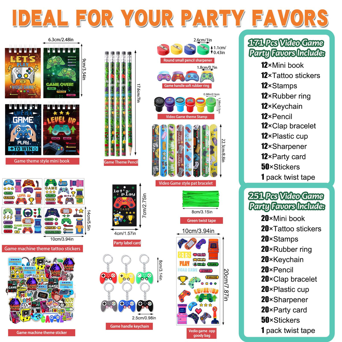 Sayglossy game stickers brighten favors and rewards.