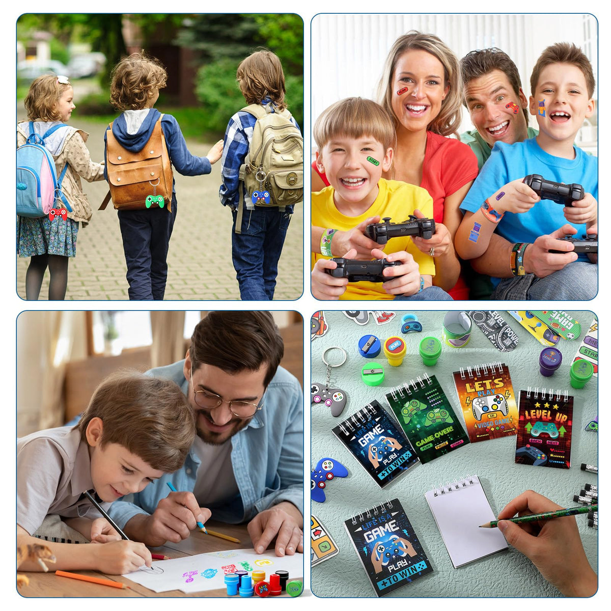 Sayglossy tattoos bring playful gamer vibes to events.