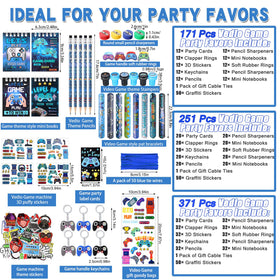 Sayglossy gaming party notepads provide handy keepsakes and note-taking for guests.