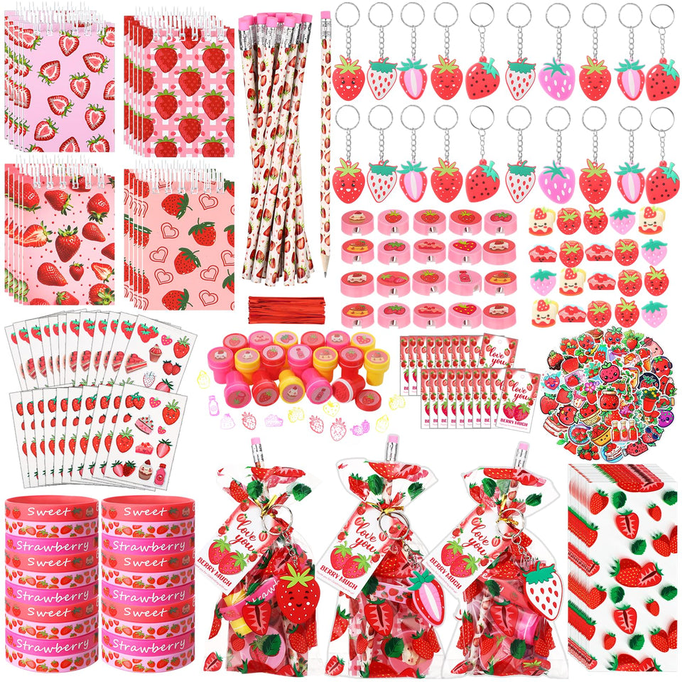 Sayglossy strawberry party favors notepads for quick jotting at parties