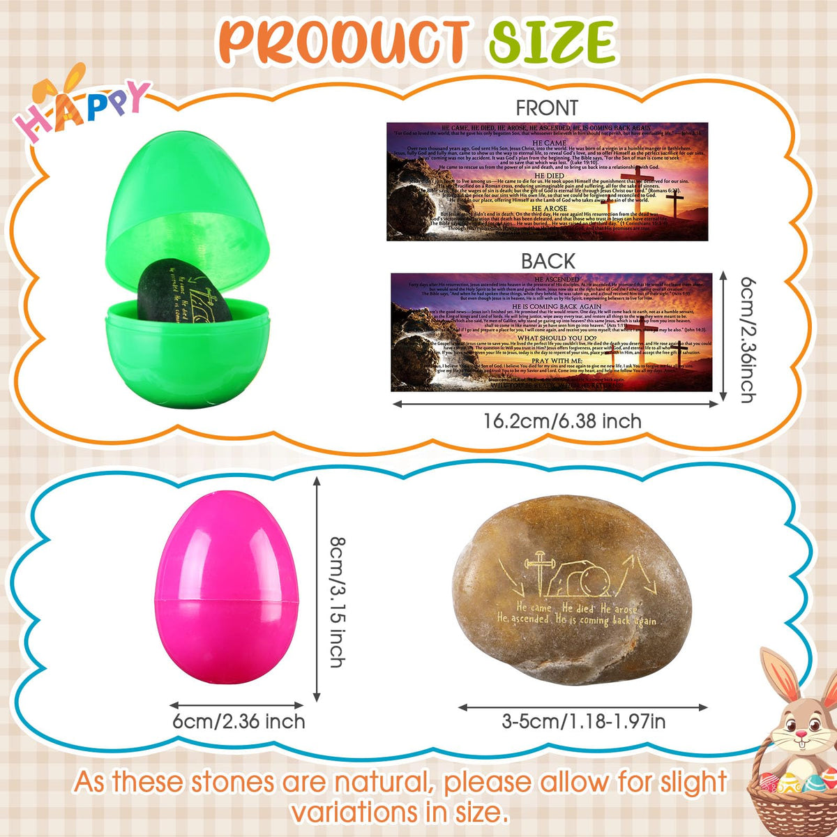 Saypacck Christian rocks with gold ink engravings for inspirational displays.