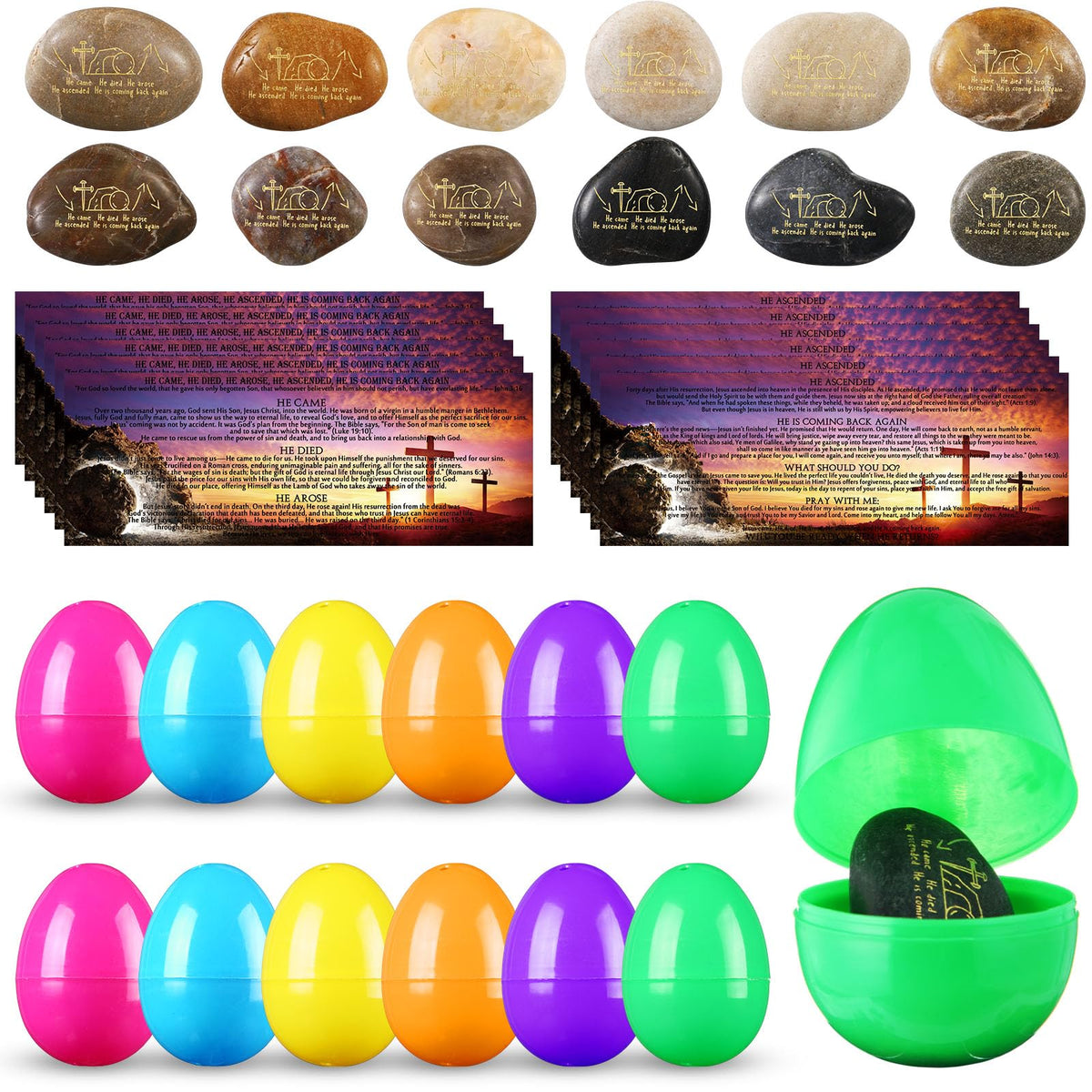 Saypacck bright Easter eggs for festive decor and baskets.