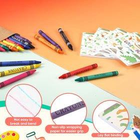 Saypacck kraft-cover dinosaur books with durable pages for quick crafts