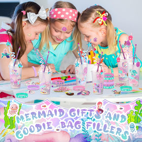 Saypacck mermaid drinking straws add playful color to treats