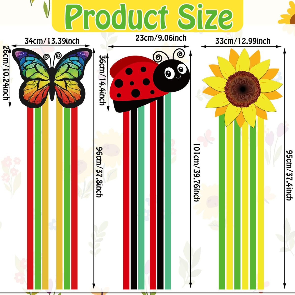 Saysurey butterfly wind sock adds color and breeze-driven motion.