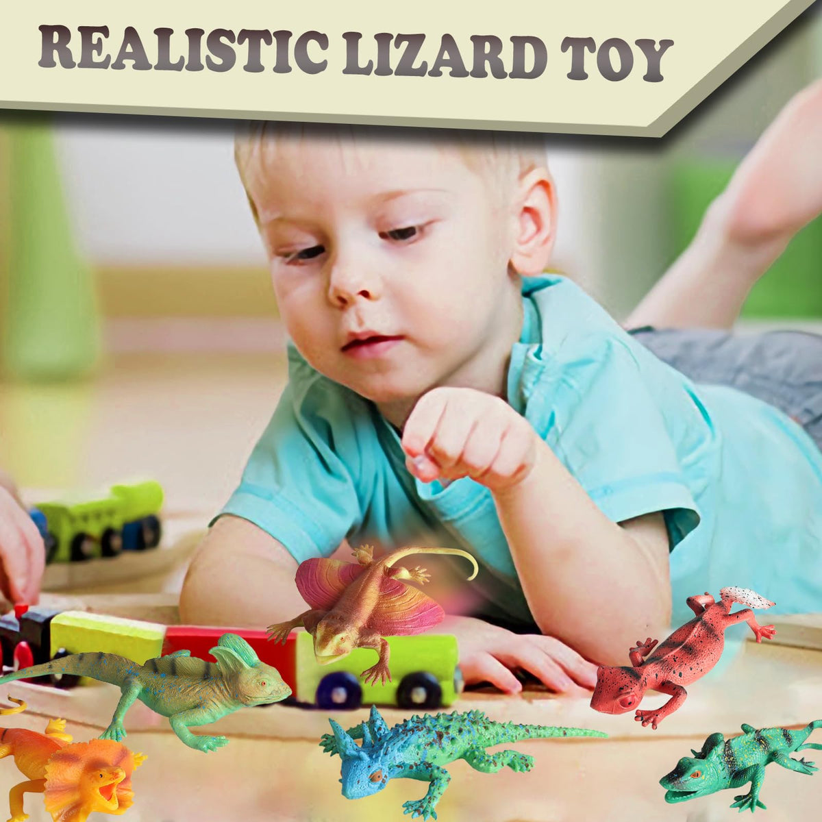 SCAHOW portable squishy lizards for on-the-go stress relief and fun