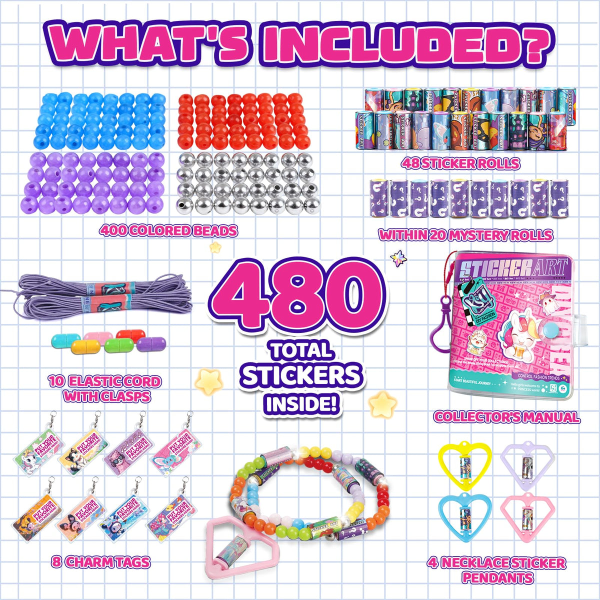 Scarmat 1000+ designs offer endless playful sticker options