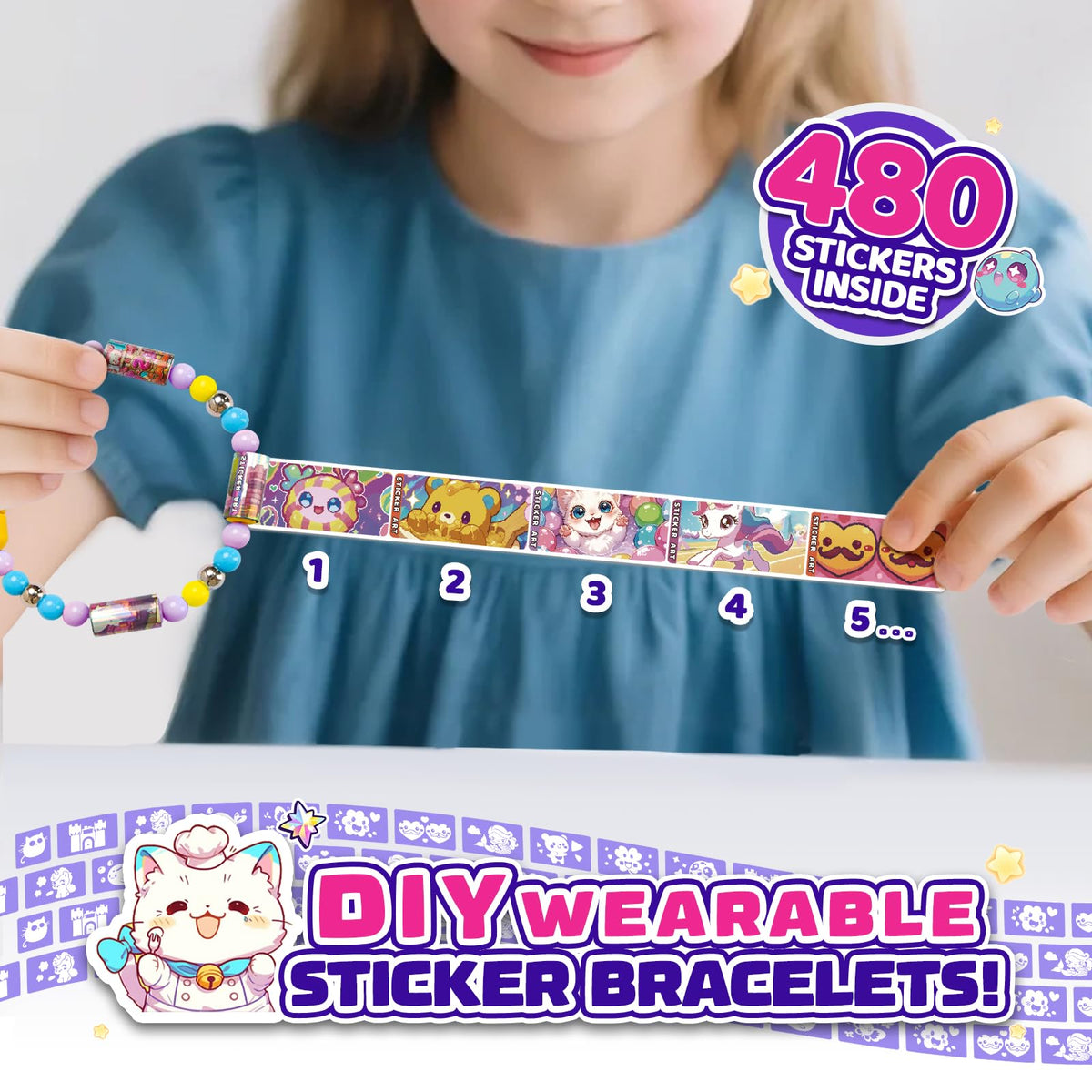 Scarmat 70 kawaii character rolls invite sharing and decoration