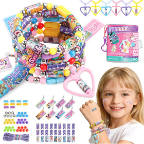 Scarmat DIY sticker jewelry kit book for kids with project ideas.