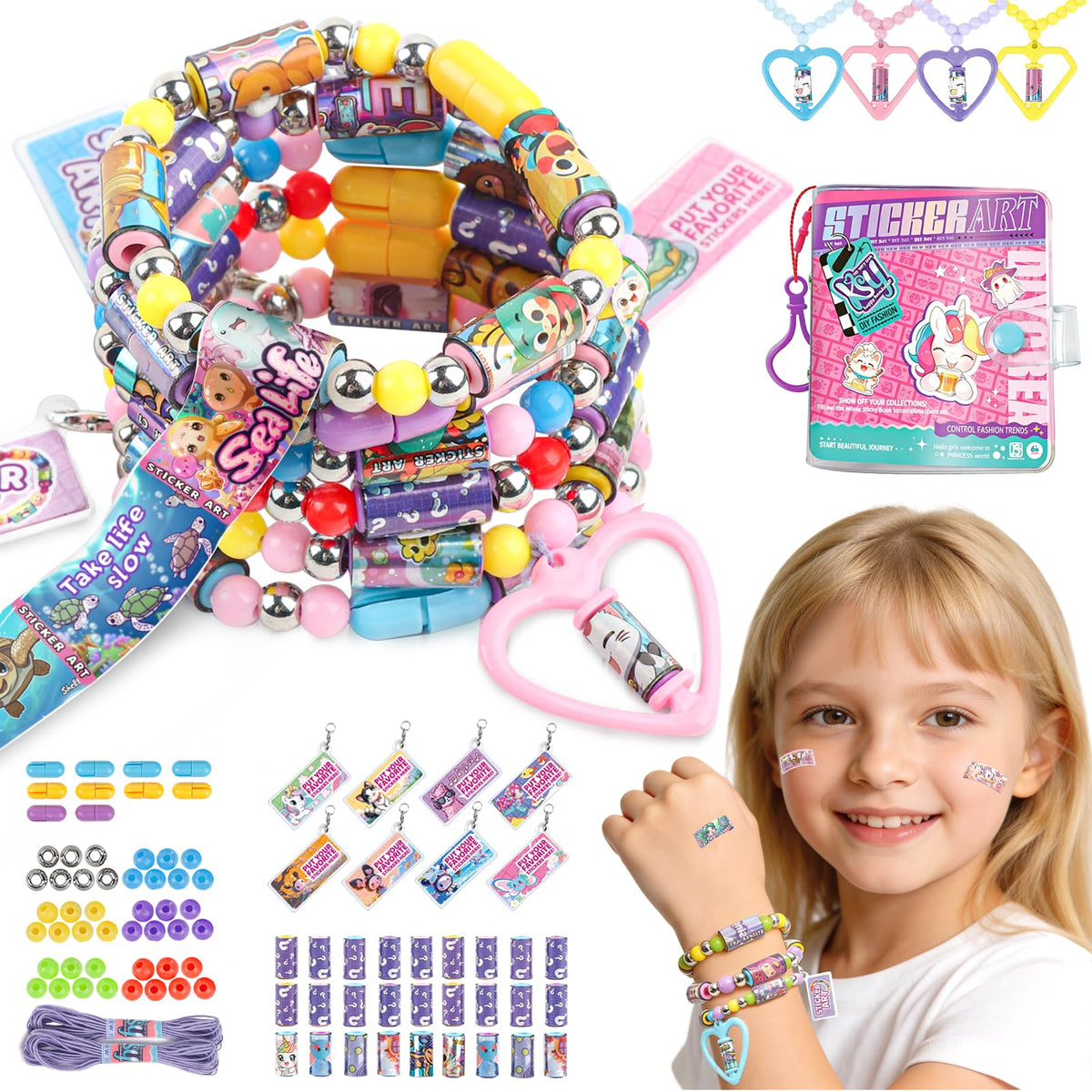 Scarmat DIY sticker jewelry kit cover inspires creativity and gift-ready fun
