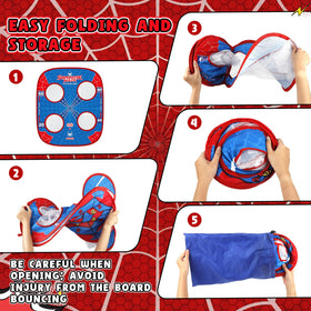 Scarmat spider bean bag toss ground stakes secure setup in windy yards.