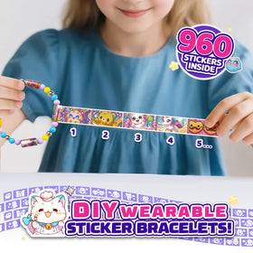 Scarmat sticky roll tear-and-share shows easy tearing and sharing with friends.