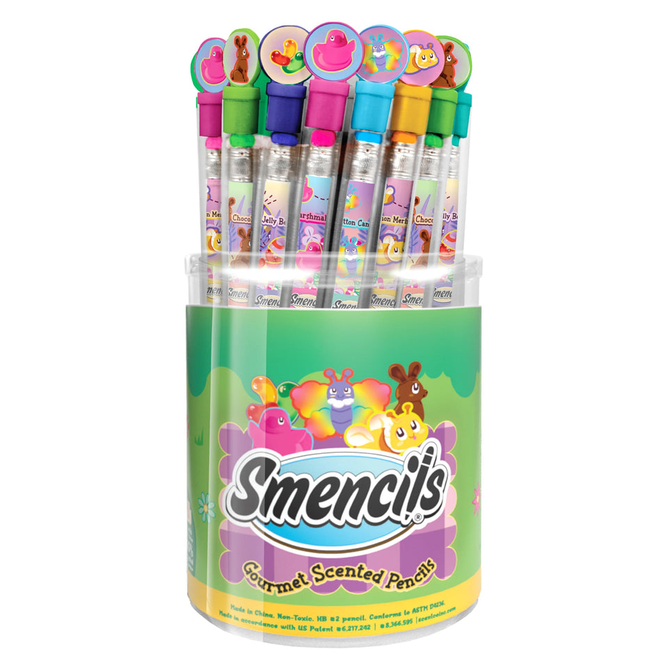 Scentco Spring Smencils Cylinder Pack helps classroom organization and quick access.