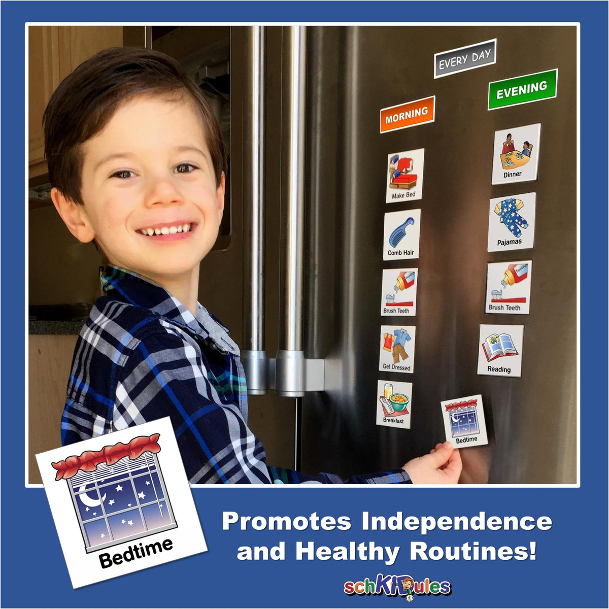 SchKIDules chore-chart magnets helping kids stay organized