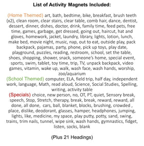 SchKIDules 2x2 inch magnets offer clear visuals for routines