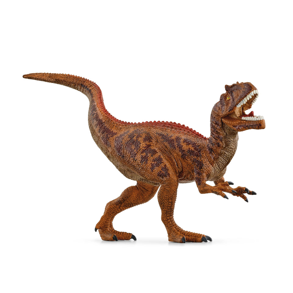 Schleich Allosaurus figure closeup with realistic textures for immersive play