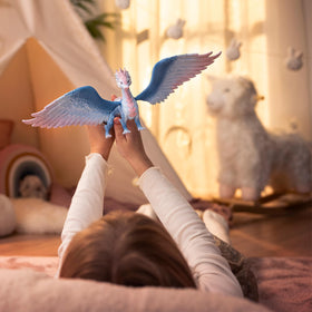 Schleich Bayala Crystal Dragon's glittering body adds magic to storytelling.