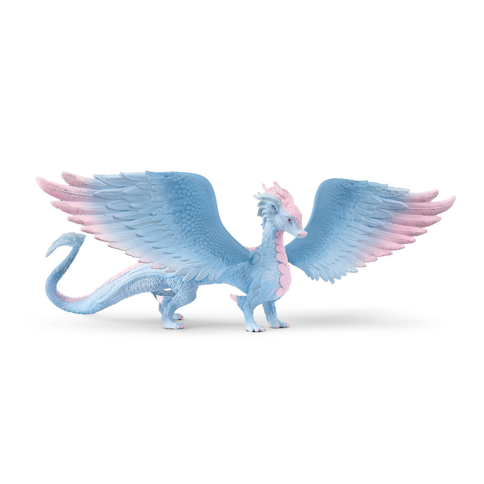 Schleich Bayala Crystal Dragon with movable wings ready for imaginative flight adventures.