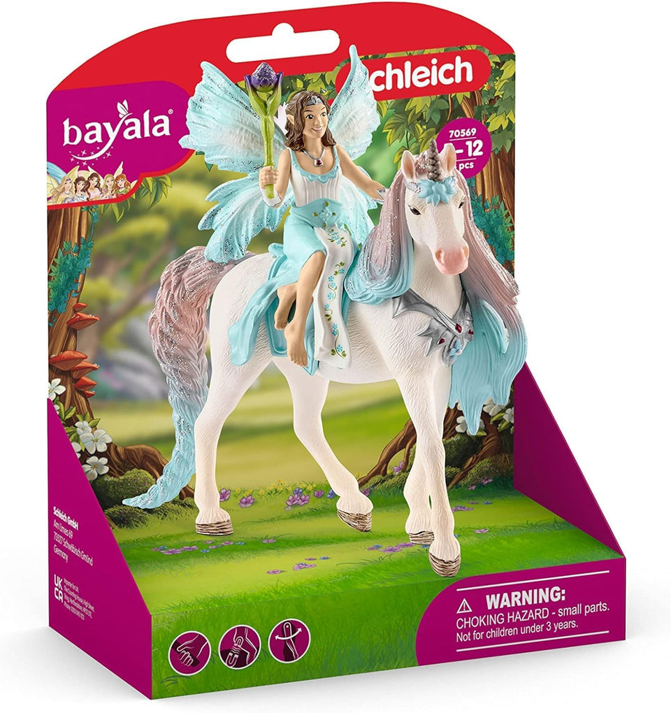 Schleich Bayala Eyela Fairy figurine ready for imaginative play with wand.