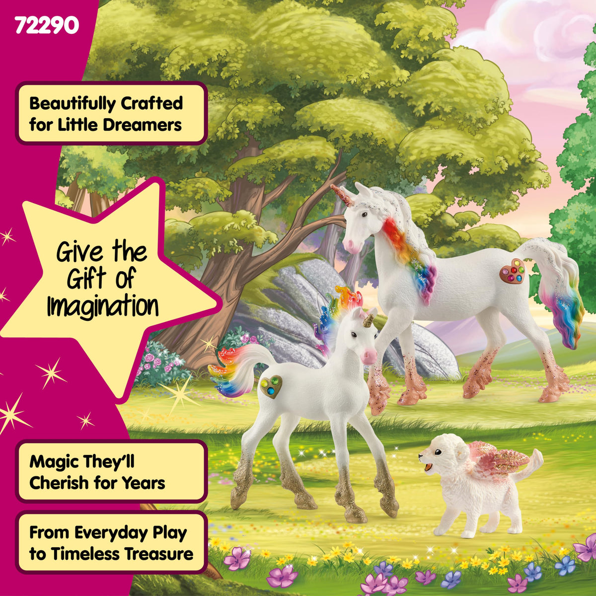 Schleich Bayala imaginative universe play promotes endless pretend adventures and creativity.