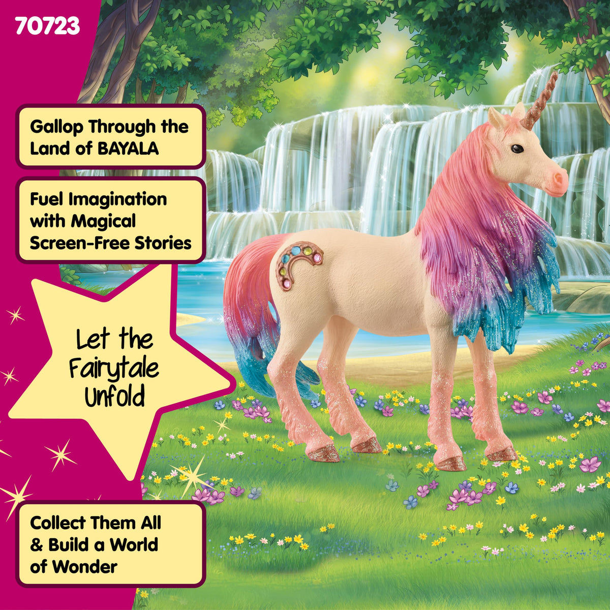 Bayala Marshmallow Unicorn Mare with friends for collaborative play
