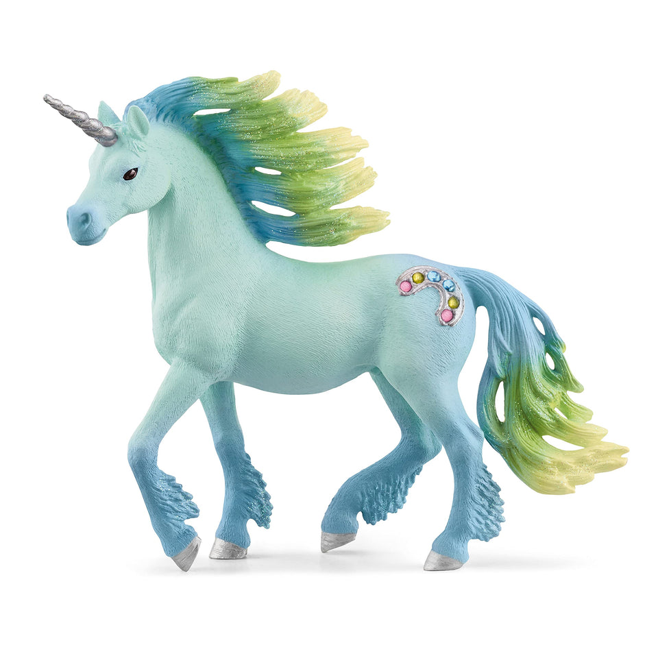 Schleich Bayala Marshmallow Unicorn Stallion front view for imaginative pretend play