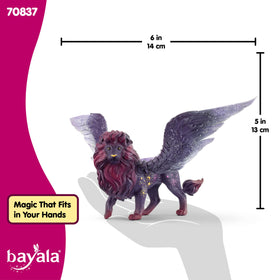 Schleich Bayala Moon Lion beside unicorn meadow enhances storytelling.