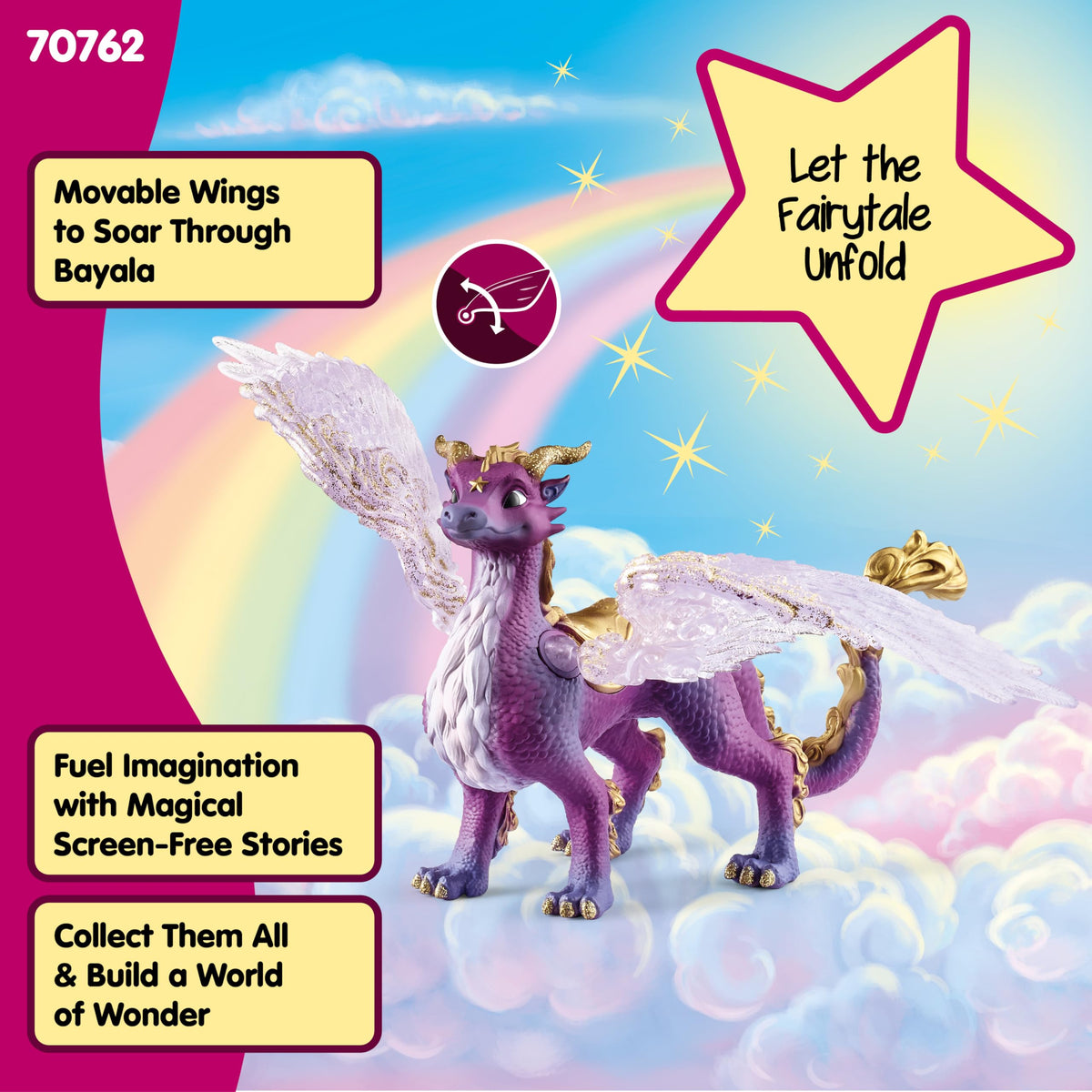 Schleich Bayala Nightsky Dragon glitter wings invite imaginative pretend play