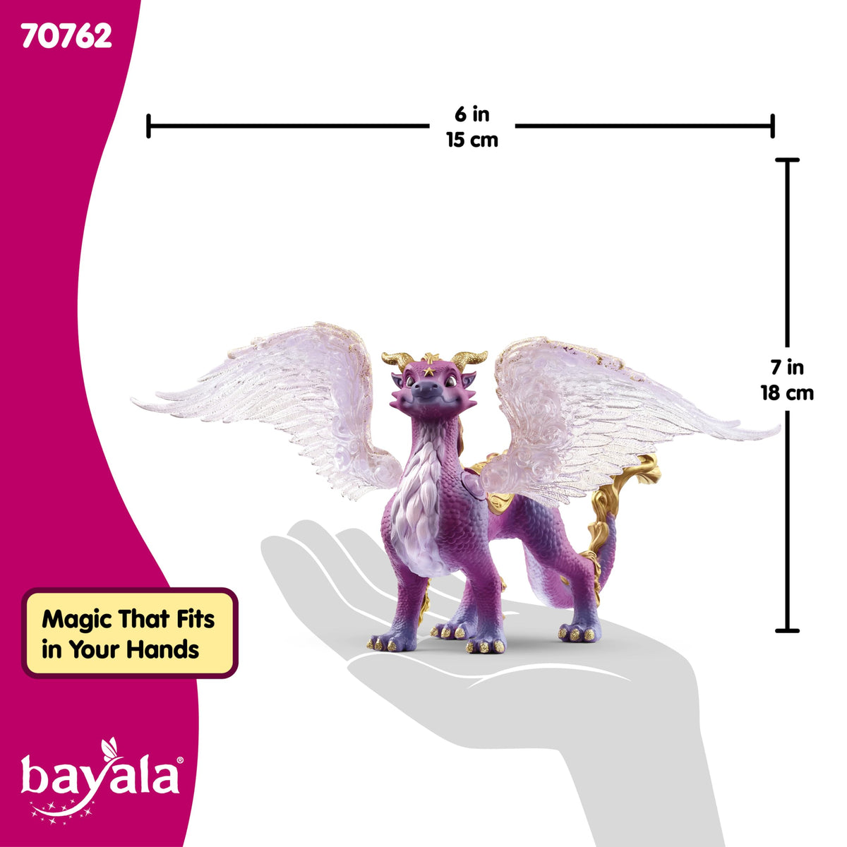 Schleich Bayala Nightsky Dragon purple color enhances fantasy storytelling