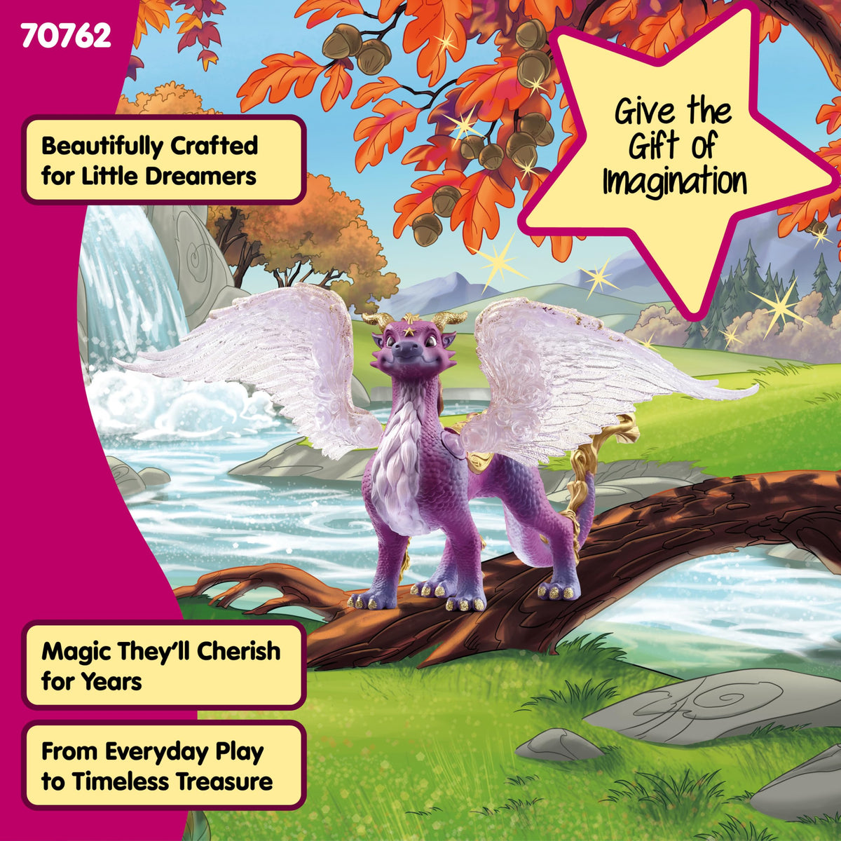 Schleich Bayala Nightsky Dragon pose-ready figure supports creative quests