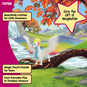 Schleich Bayala Rainbow Dragon collectible for kids ages 5+.