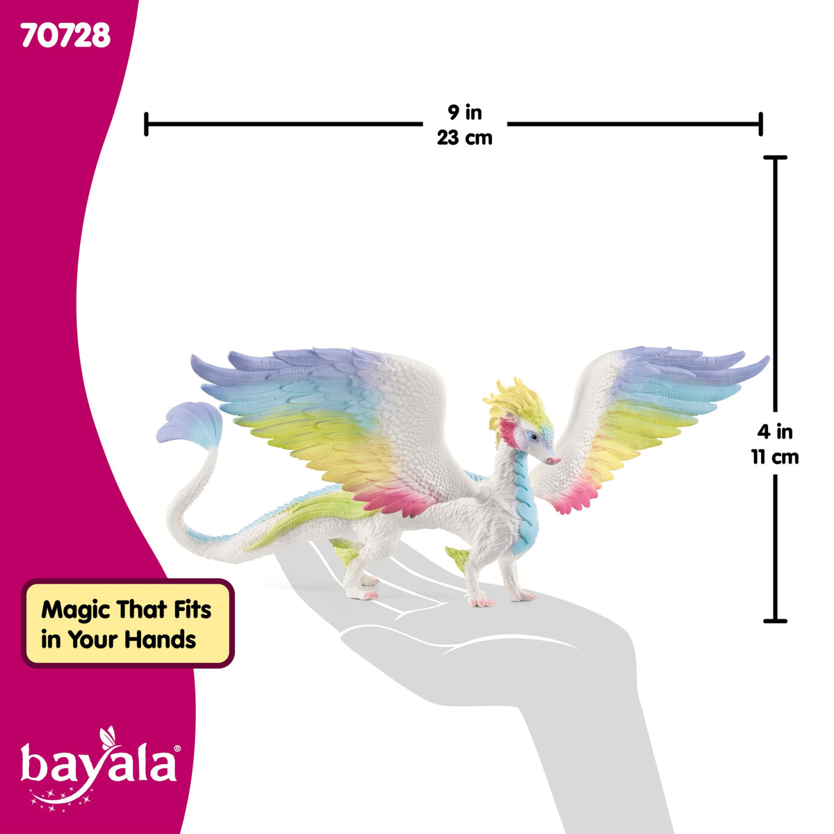 Schleich Bayala Rainbow Dragon colorful toy sparks creativity.