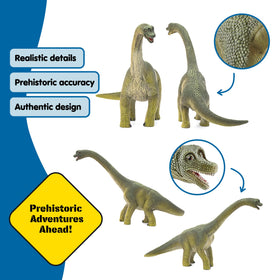 Schleich Brachiosaurus figure with a long neck for tall-tree exploration