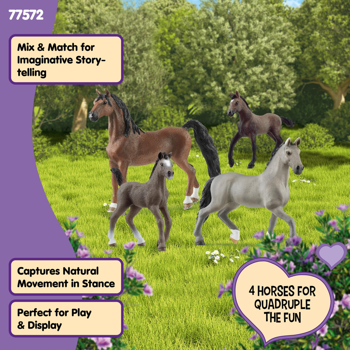 Close-up of Schleich Cheval de Selle Francais foal’s soft textures.